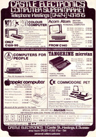 Castle Electronics: 6 System advert (1981)