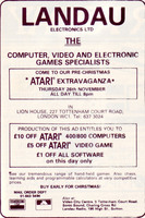 Landau Electronics: Atari Extravaganza! (1981)