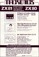 Macronics: 3 More games for the ZX80 & ZX81 (1982)